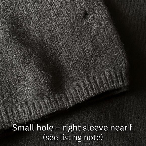 Charter Club 100% Cashmere Crewneck Sweater XL — Jet Black (Side Hem Slits) - Picture 5 of 14